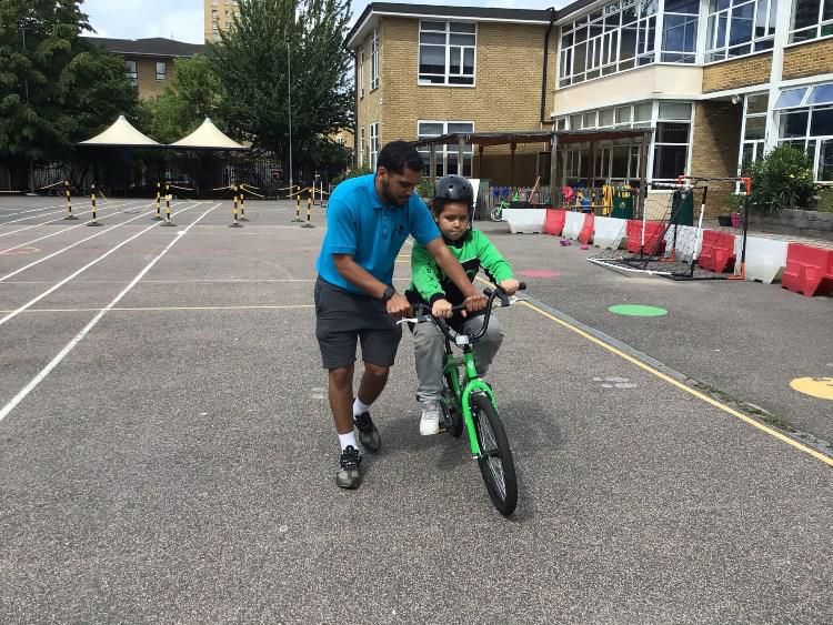 Learning to ride a bike with Anwar